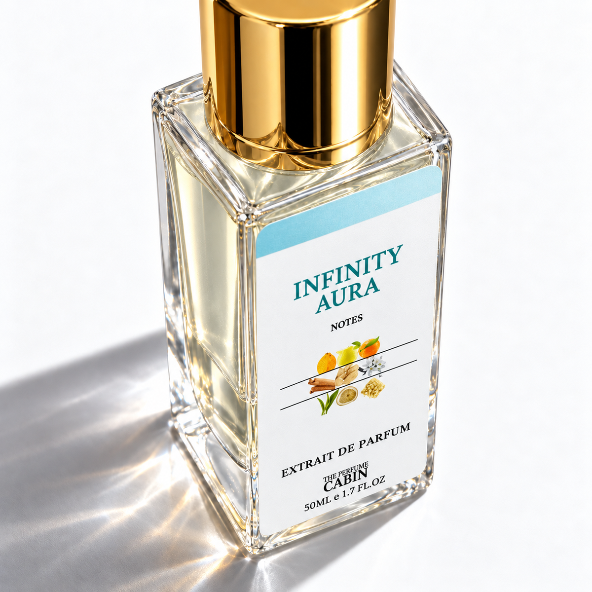 Infinity Aura photo of fragrance from above