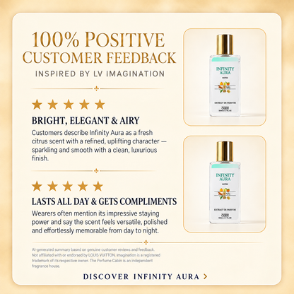 A image of costumer feedback for Infinity Aura 